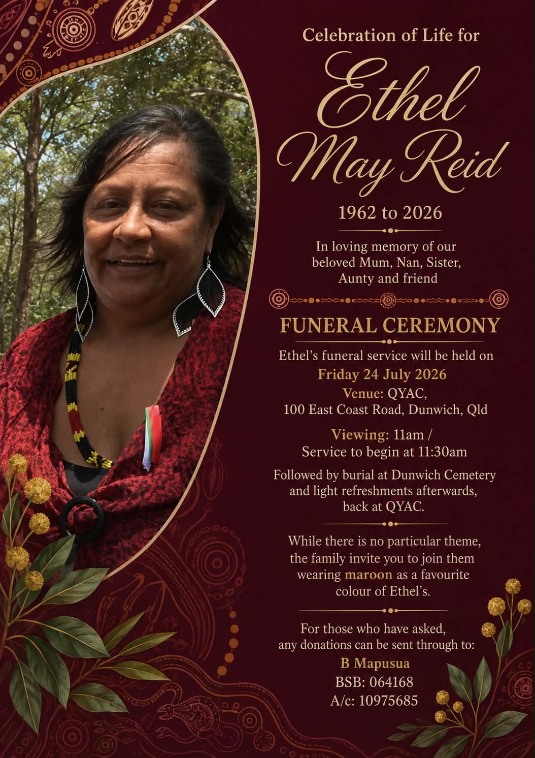 Memorial photo of Ethel May Reid